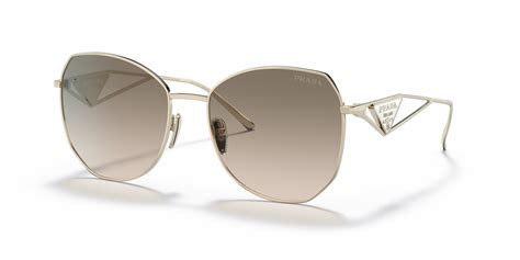 Prada PR57YS Pale Gold/Light Brown and Grey 